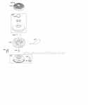 Flywheel Diagram and Parts List for 331777-0546-E1  Briggs and Stratton Engine